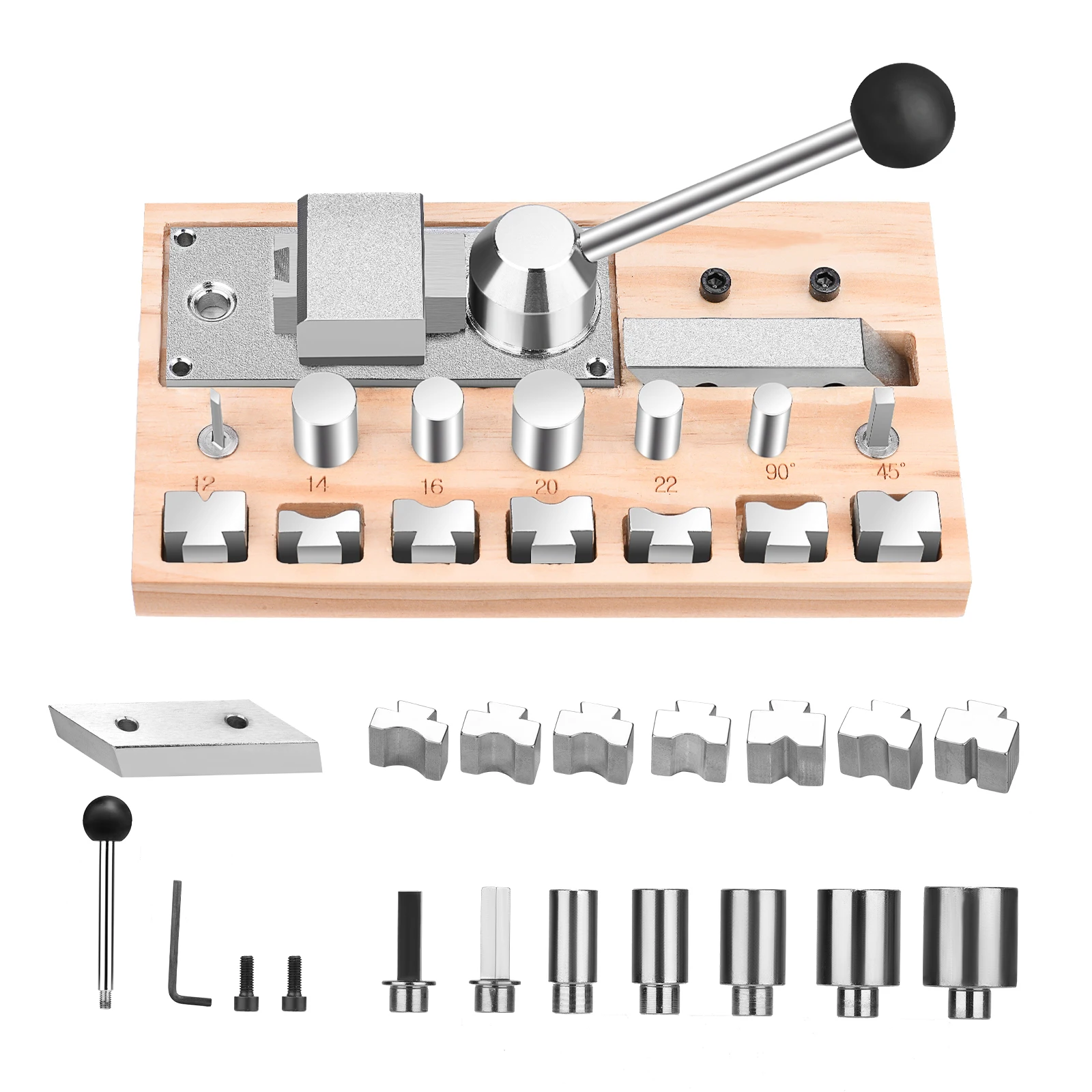 Jewelry Ring Bending Machine Multifunctional Ring Earring Bend Ring Bending Tool Set Making Jewelry Making for Jewelry Repairers
Jewelry Ring Bending Machine Multifunctional Ring Earring Bend Ring Bending Tool Set Making Jewelry Making for Jewelry Repairers
