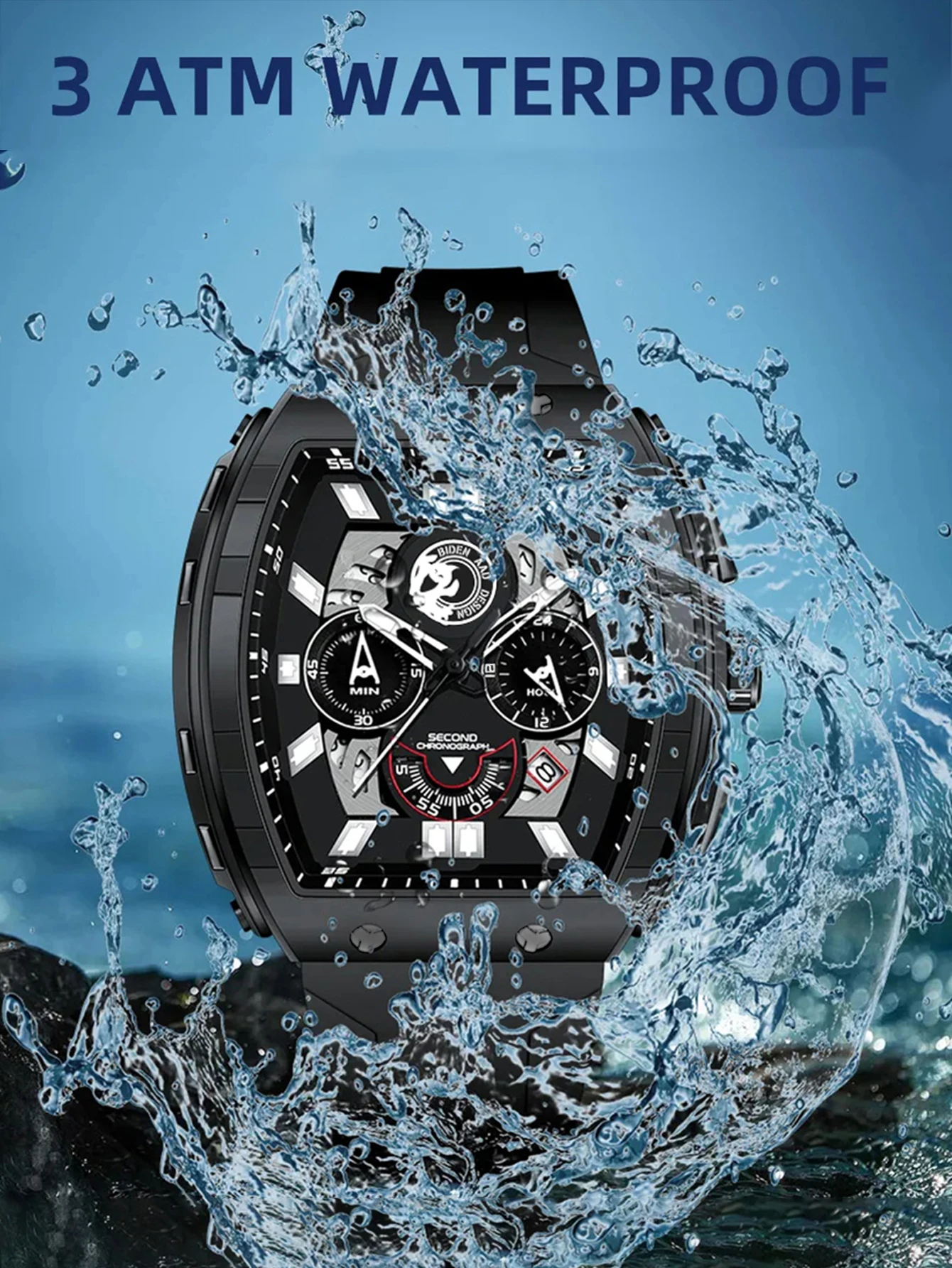 BIDEN Top Brand Men's Watch Round Quartz Watch Waterproof Night Light Timer Watch Men's Date Clock Comes with Exquisite WatchBox
BIDEN Top Brand Men's Watch Round Quartz Watch Waterproof Night Light Timer Watch Men's Date Clock Comes with Exquisite WatchBox