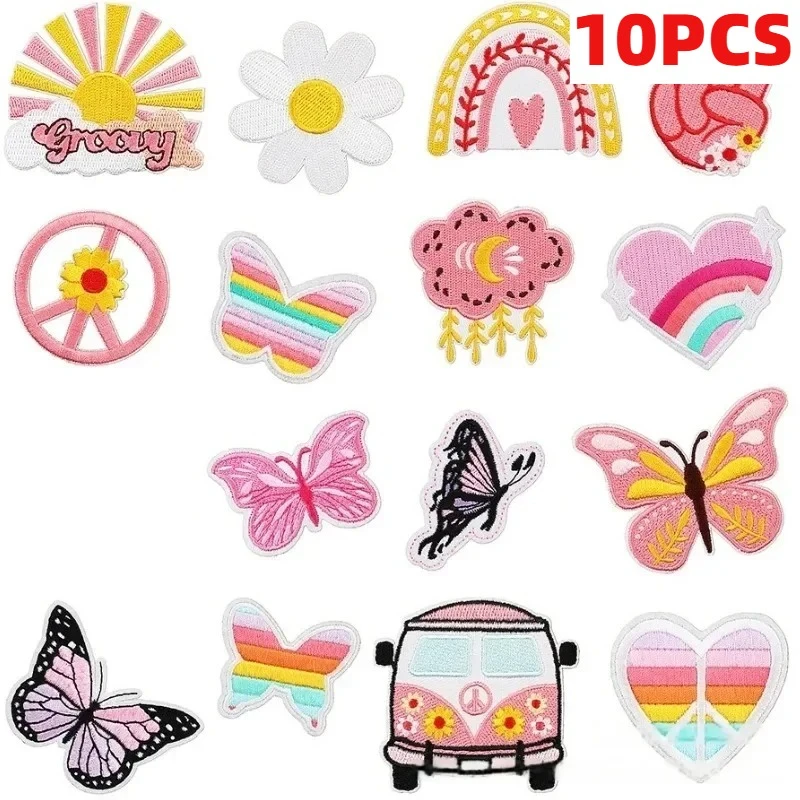 10PCS Pink Bus Butterfly Sunflower Embroidery Decoration Ironed Sewing DIY Cartoon Floral Logo Clothing Shoes Hat Bag Patch
10PCS Pink Bus Butterfly Sunflower Embroidery Decoration Ironed Sewing DIY Cartoon Floral Logo Clothing Shoes Hat Bag Patch