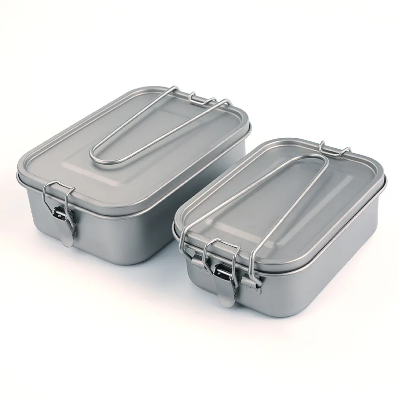 800ml/1200ml Healthy Titanium Alloy Portable Bento Dinner Box Leak-Proof Lunch Box Rectangle Food Storage Containers TitaniumBox
800ml/1200ml Healthy Titanium Alloy Portable Bento Dinner Box Leak-Proof Lunch Box Rectangle Food Storage Containers TitaniumBox