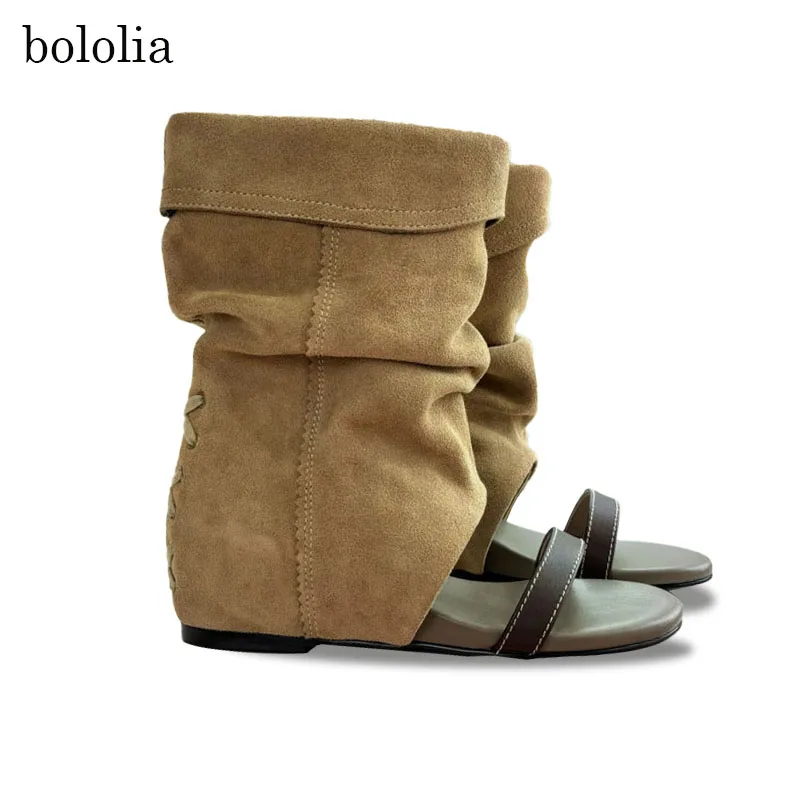 High Quality Genuine Leather Open Toe Flats Heel Ankle Boots Fashion Women Casual Classics Ladies Sandal Boots For Women
High Quality Genuine Leather Open Toe Flats Heel Ankle Boots Fashion Women Casual Classics Ladies Sandal Boots For Women