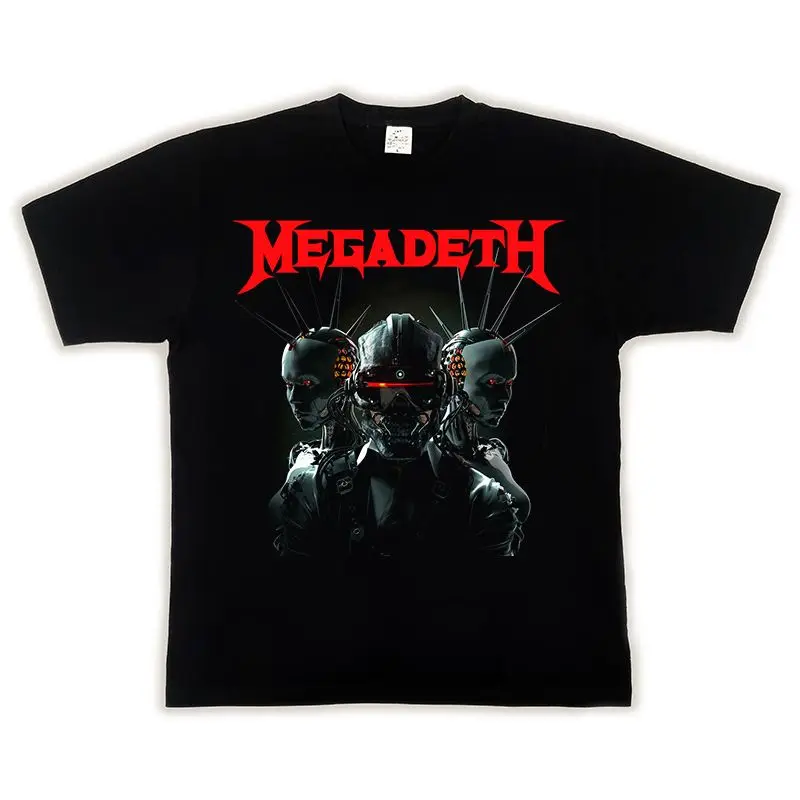 European and American Heavy Metal Rock Band MEGADETH TRIVIUM Loose High Street Short Sleeve T-shirt Pure Cotton
European and American Heavy Metal Rock Band MEGADETH TRIVIUM Loose High Street Short Sleeve T-shirt Pure Cotton
