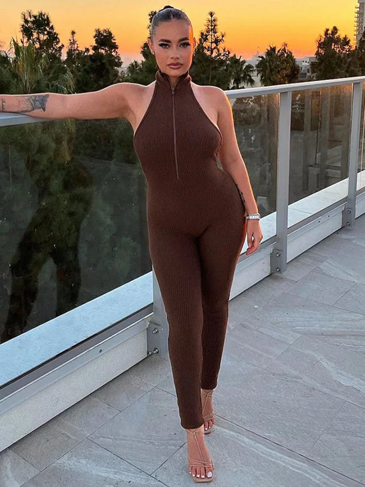 Sibybo Street Trend Hanging Neck Jumpsuits Spicy Girls Sleeveless Off Shoulder Open Back Zipper Slim Fitting Sports Jumpsuit
Sibybo Street Trend Hanging Neck Jumpsuits Spicy Girls Sleeveless Off Shoulder Open Back Zipper Slim Fitting Sports Jumpsuit