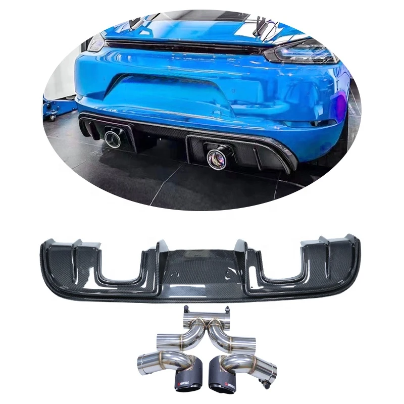 Real Carbon Fiber Rear Bumper Lip Diffuser for 718 Cayman Boxster 2016-2018 Car Exterior Accessories
Real Carbon Fiber Rear Bumper Lip Diffuser for 718 Cayman Boxster 2016-2018 Car Exterior Accessories