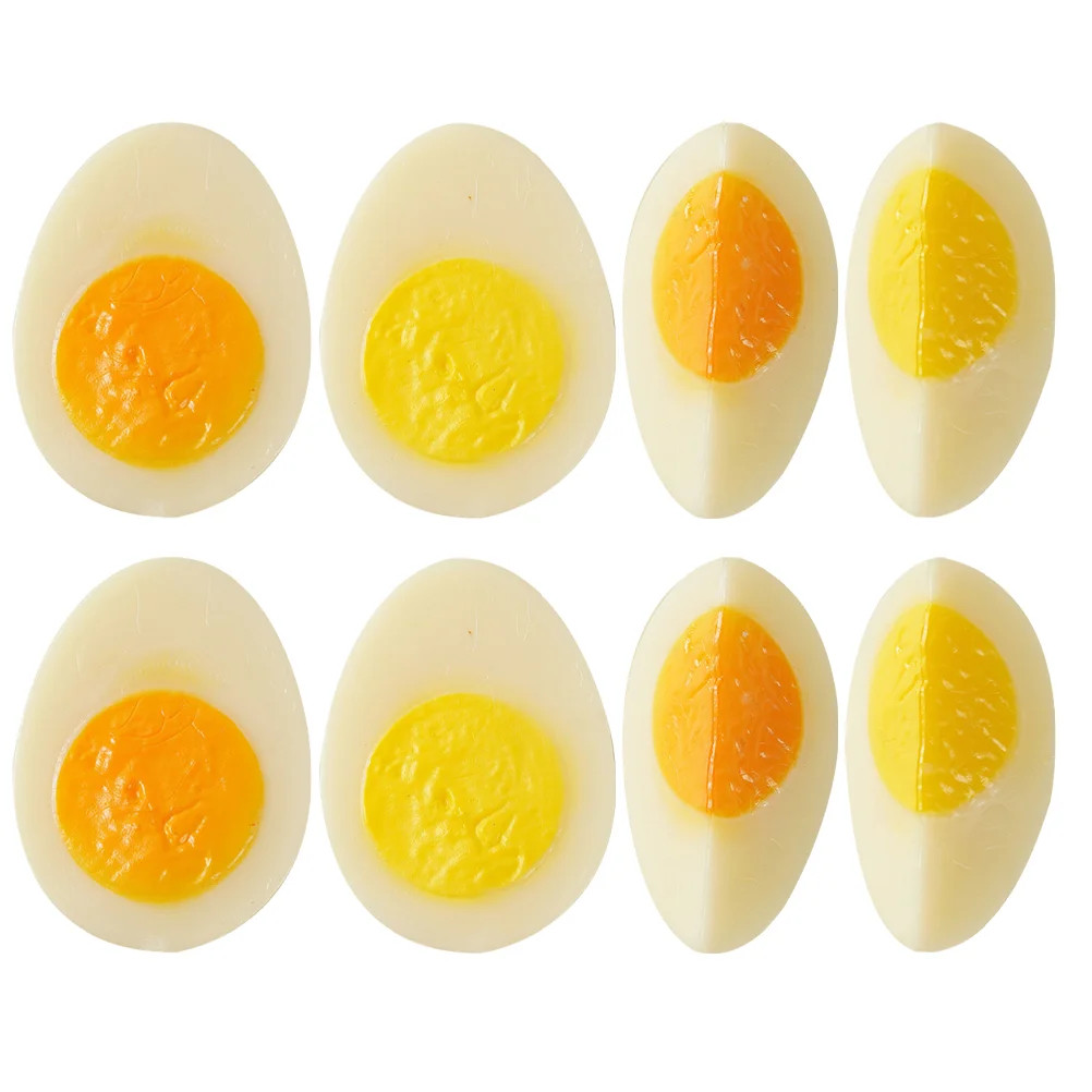 8 Pcs Imitation Eggs Faux Prop Soft-boiled Fake Food Artificial Lifelike Pvc Models Props for Photography
8 Pcs Imitation Eggs Faux Prop Soft-boiled Fake Food Artificial Lifelike Pvc Models Props for Photography
