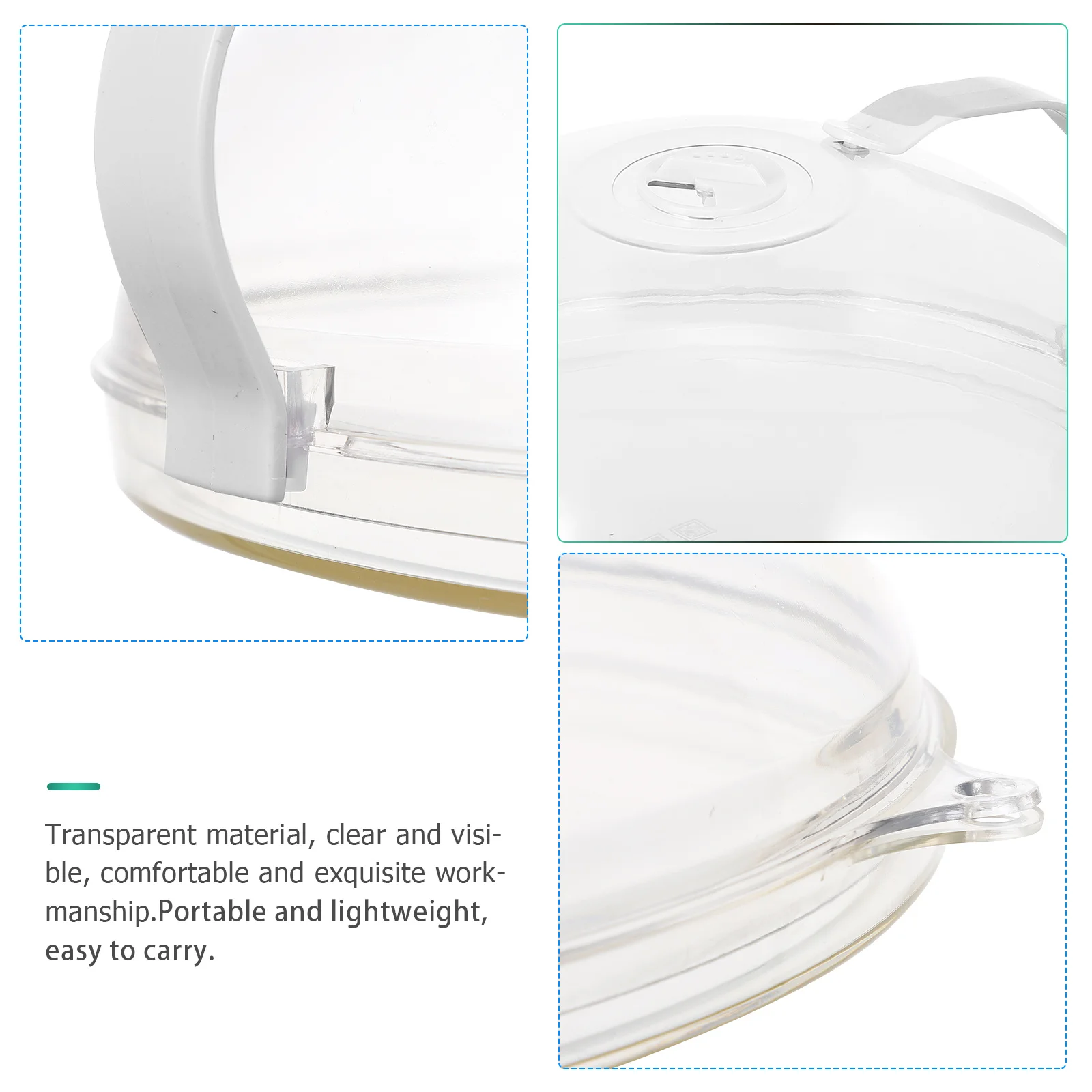 Microwave With Steam Vents Easy-Grip Handles Pp Material Reheating Lid For Food Plate Dish Fast Heating Time-Saving
Microwave With Steam Vents Easy-Grip Handles Pp Material Reheating Lid For Food Plate Dish Fast Heating Time-Saving