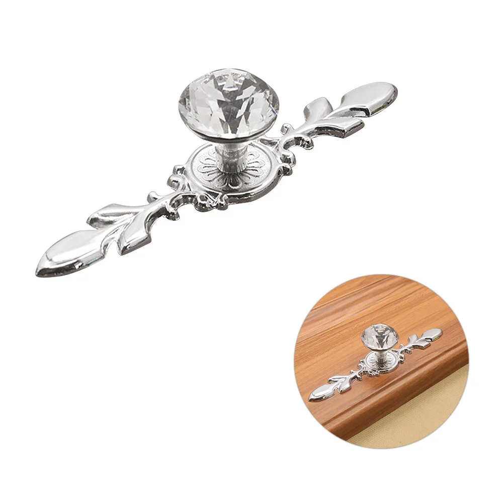 2Pcs Crystal Alloy Cabinet Handles Transparent Glass Pull Hardware for Drawer Cupboard Wardrobe Silver Size 118mm 
2Pcs Crystal Alloy Cabinet Handles Transparent Glass Pull Hardware for Drawer Cupboard Wardrobe Silver Size 118mm