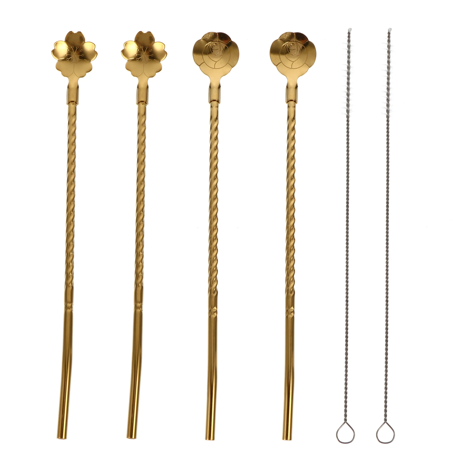 1 set Stainless Steel Straw Spoon Set Reusable 304 Material Corrosion Resistant Elegant Party Accessory Drinking Tool
1 set Stainless Steel Straw Spoon Set Reusable 304 Material Corrosion Resistant Elegant Party Accessory Drinking Tool