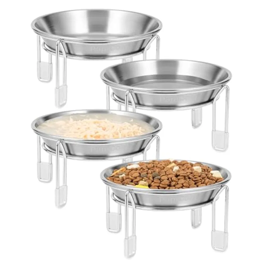 Elevated cat Bowl, 6.3" Wide Raised Stainless Steel Cat Food and Water Dishes, Small Dog Bowl, Whisker Friendly, Anti-Vomiting,
Elevated cat Bowl, 6.3" Wide Raised Stainless Steel Cat Food and Water Dishes, Small Dog Bowl, Whisker Friendly, Anti-Vomiting,