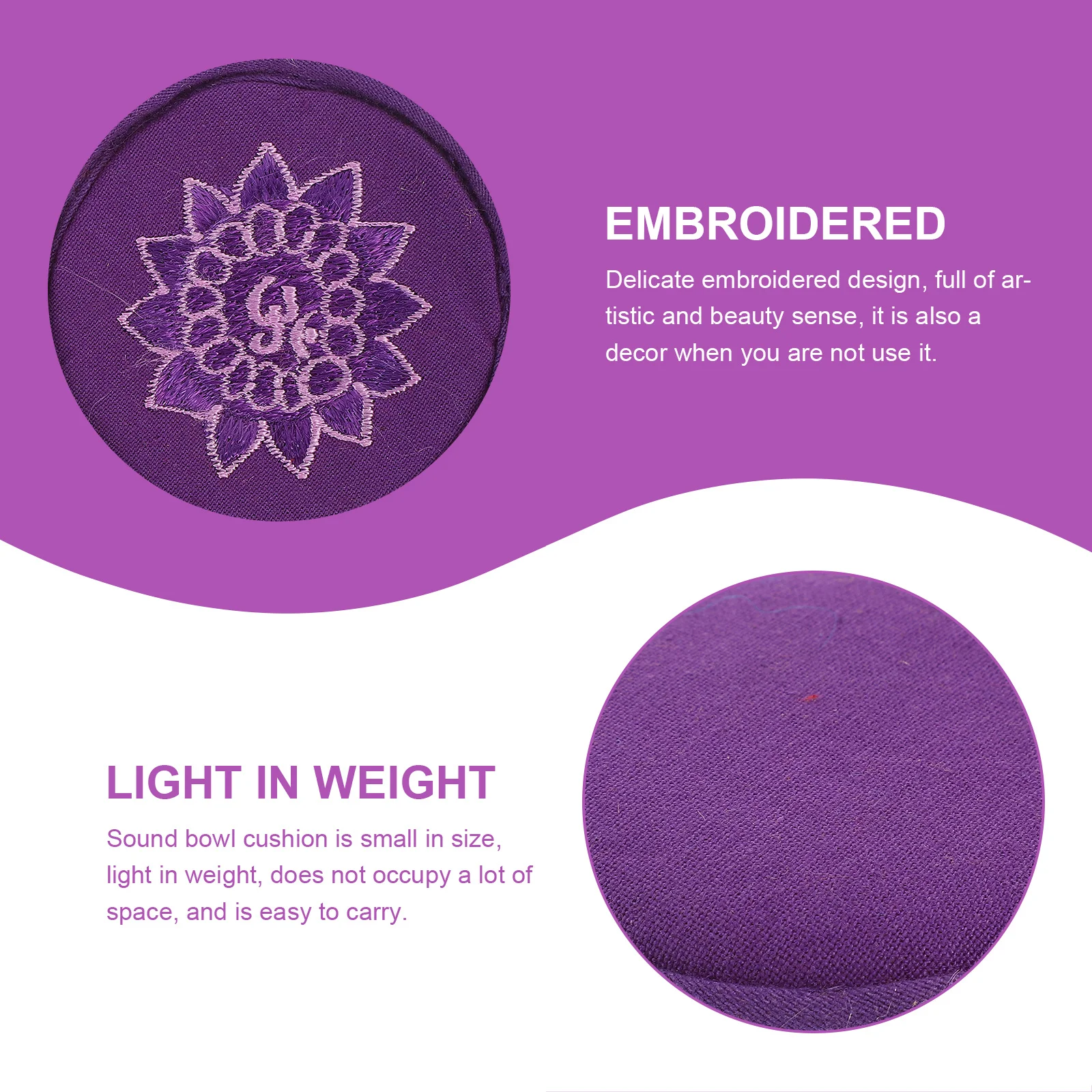 3pcs Buddhist Sound Bowl Mat Tibetan Singing Bowl Cushion Meditation Accessories Decorative Embroidered Design Instrument Parts 
3pcs Buddhist Sound Bowl Mat Tibetan Singing Bowl Cushion Meditation Accessories Decorative Embroidered Design Instrument Parts