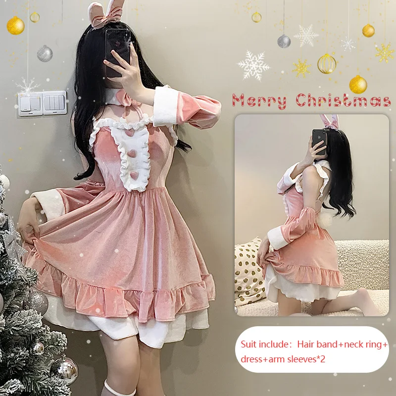 Santa Claus Christmas Outfit Carnival Mini Dress Sexy Performer Stage Costume Women Bunny Girl Cosplay Fashion Short Skirt
Santa Claus Christmas Outfit Carnival Mini Dress Sexy Performer Stage Costume Women Bunny Girl Cosplay Fashion Short Skirt