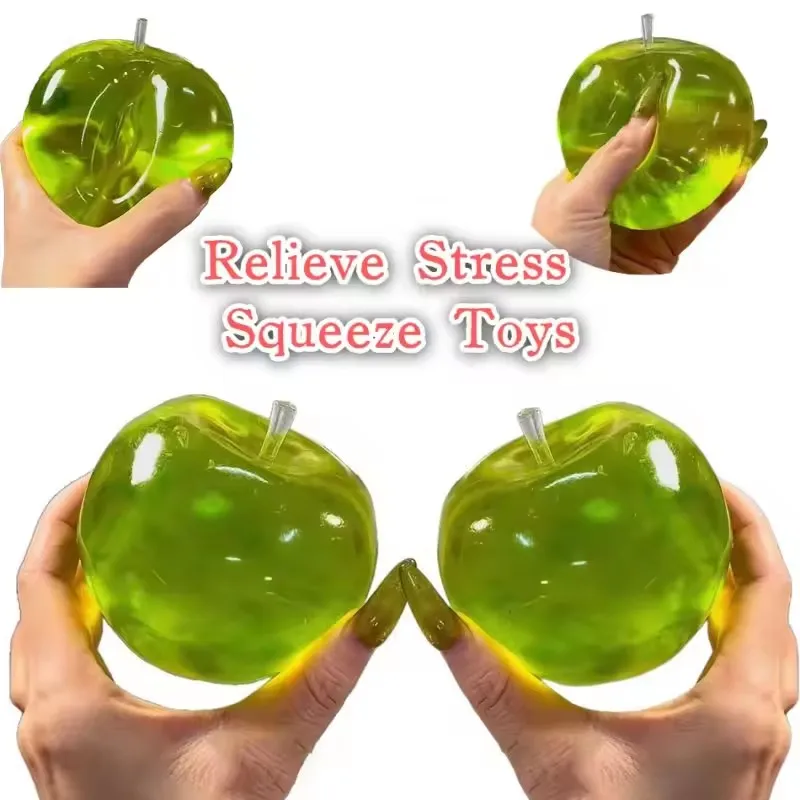 Squishy Green Apple Stress Ball Fidget Sensory Toy for ADHD Autism Slow Rebound Squeeze Toy for Kids Adults Decompression Gift
Squishy Green Apple Stress Ball Fidget Sensory Toy for ADHD Autism Slow Rebound Squeeze Toy for Kids Adults Decompression Gift