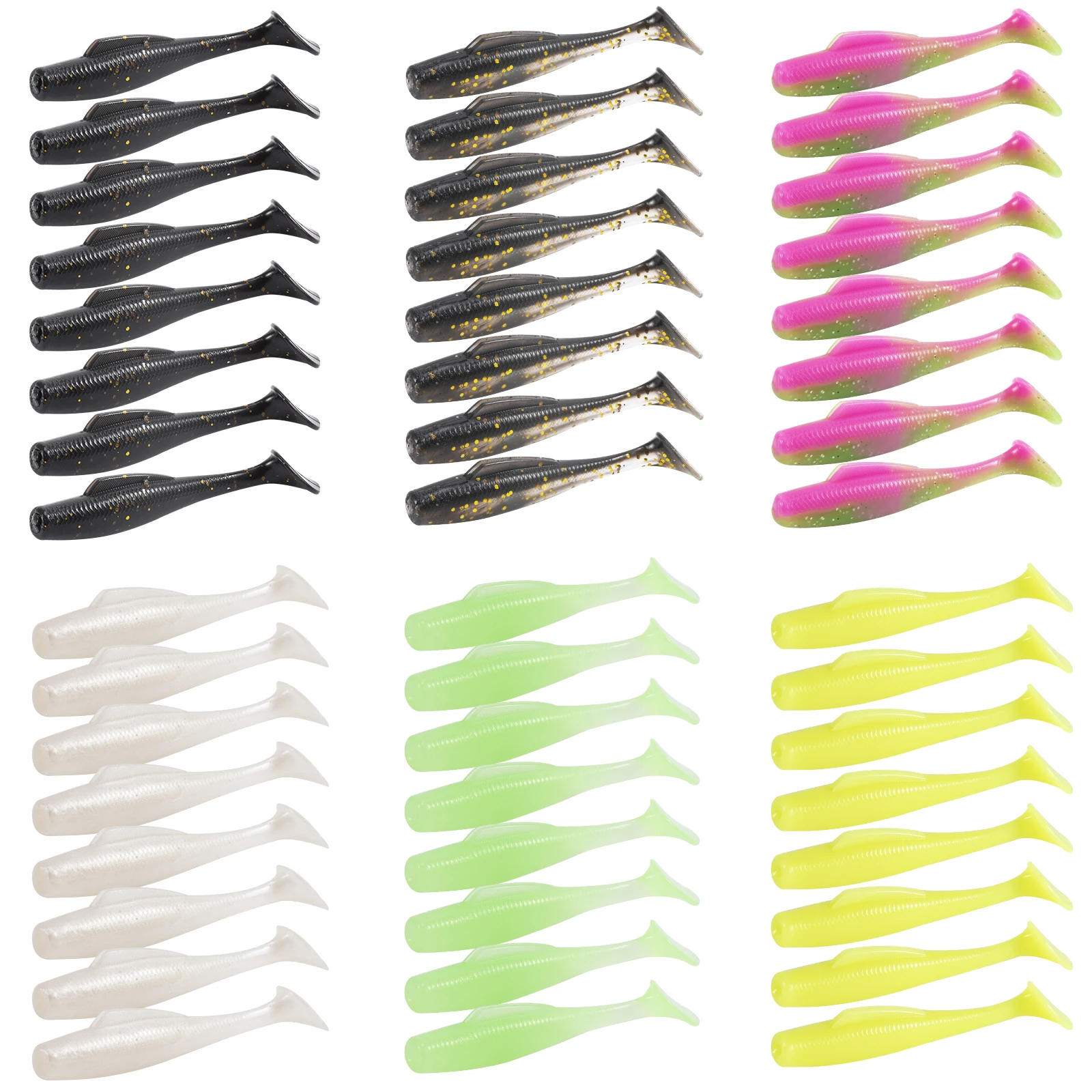 Goture 24pcs 36pcs 48pcs Fishing Soft Bait Kits Swimming Bait Quality Lure Topwater Baits Set for Bass Trout Fishing Accessories
Goture 24pcs 36pcs 48pcs Fishing Soft Bait Kits Swimming Bait Quality Lure Topwater Baits Set for Bass Trout Fishing Accessories