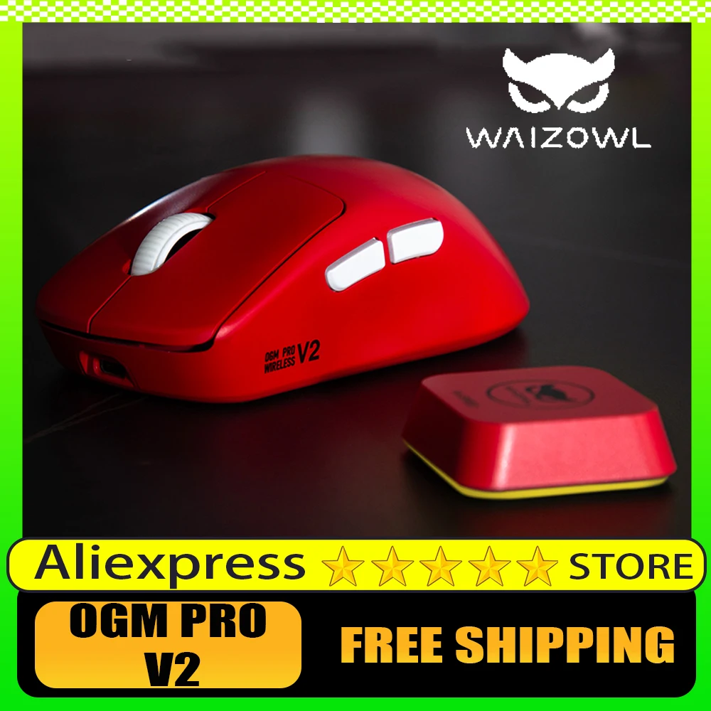 Waizowl OGM Pro V2 Wireless Mouse 8K PAW3950 Bluetooth Tir-mode E-sports Gaming Mouse Lightweight PC Gamer Accessories Customed
Waizowl OGM Pro V2 Wireless Mouse 8K PAW3950 Bluetooth Tir-mode E-sports Gaming Mouse Lightweight PC Gamer Accessories Customed