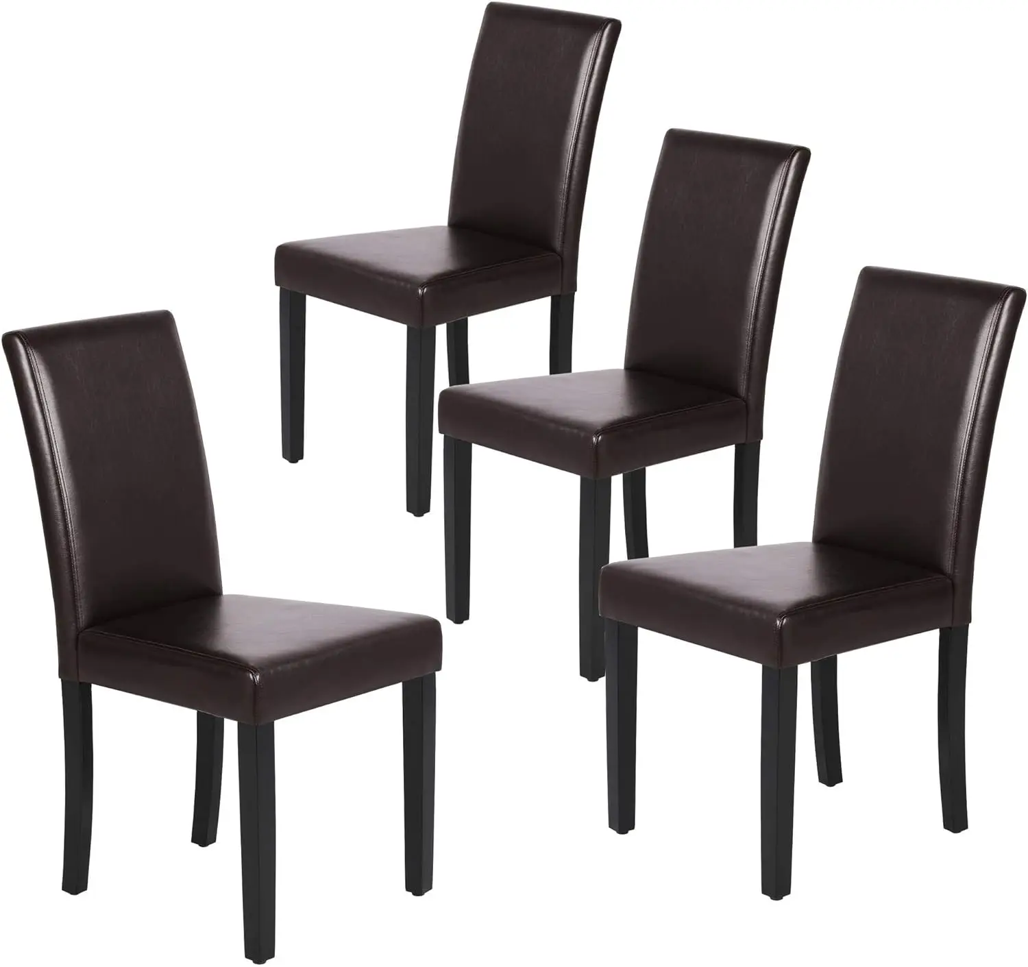 Dining Chairs Side PU Cushion Chairs with Waterproof Surface and Wood Legs for Kitchen Restaurant and Living Room, Set of 4
Dining Chairs Side PU Cushion Chairs with Waterproof Surface and Wood Legs for Kitchen Restaurant and Living Room, Set of 4