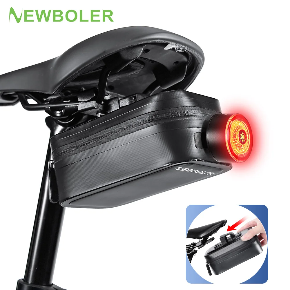 NEWBOLER Водонепроницаемая сумка для велосипедного сиденья Быстросъемная велосипедная седельная сумка MTB Сумка для шоссейного велосипеда Задний фонарь для велосипеда Аксессуары для велоспорта
NEWBOLER Водонепроницаемая сумка для велосипедного сиденья Быстросъемная велосипедная седельная сумка MTB Сумка для шоссейного велосипеда Задний фонарь для велосипеда Аксессуары для велоспорта