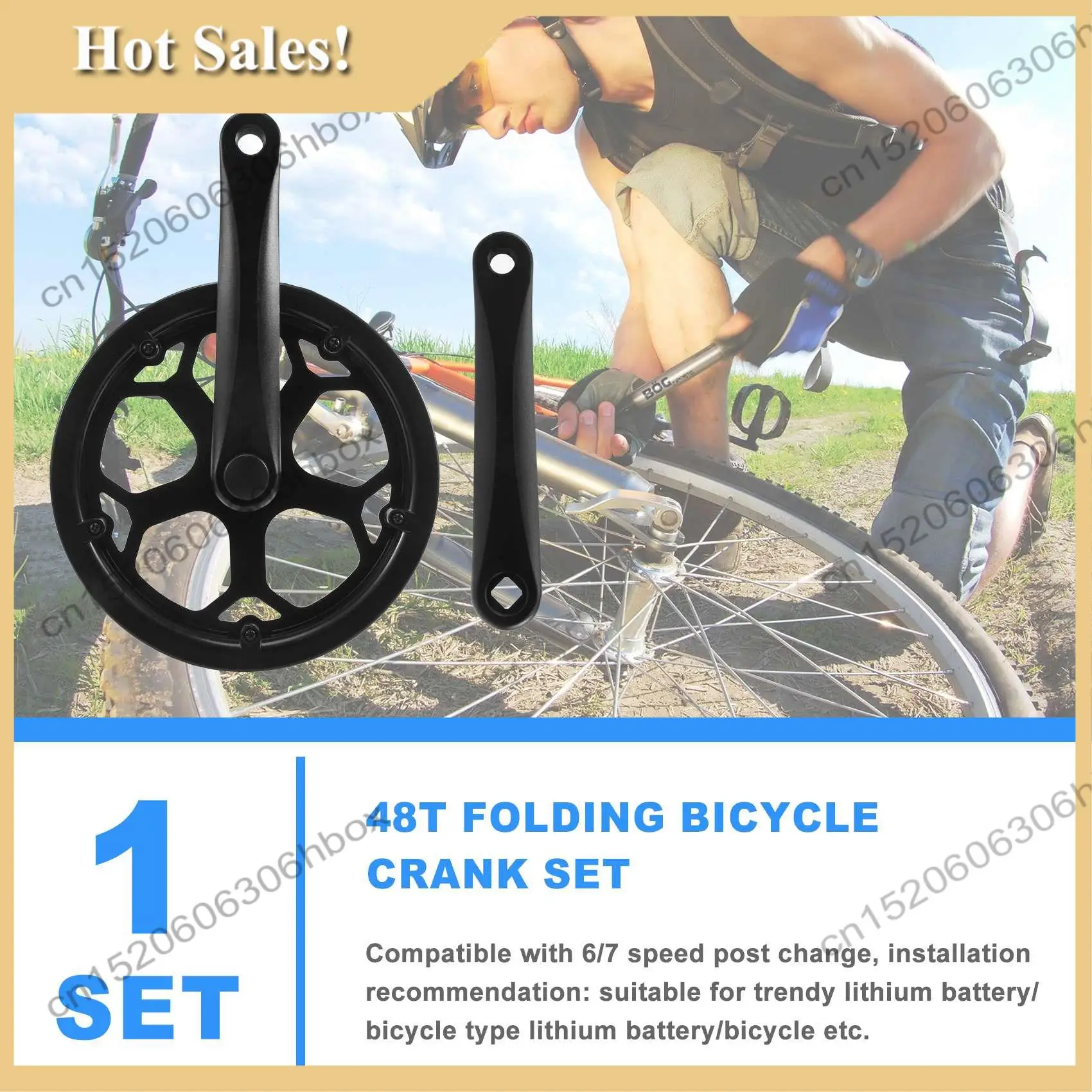 -HOPE Folding Bike Crankset 48T Square Hole 170Mm Cnc Crankset Bicycle Crank Set Sprocket
-HOPE Folding Bike Crankset 48T Square Hole 170Mm Cnc Crankset Bicycle Crank Set Sprocket