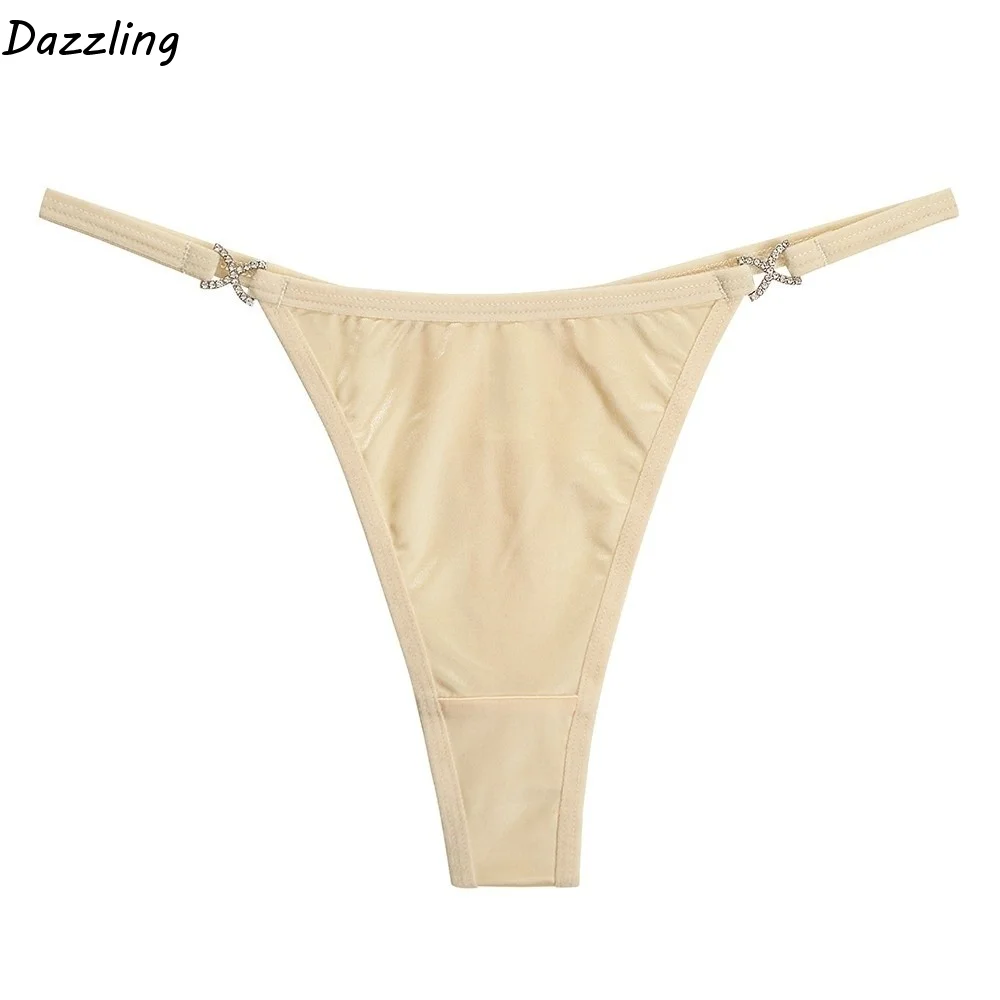 Cotton Crotch Glossy Satin Thongs Low Waist Traceless Bikini Briefs Underpants Solid Color T-back Panties Intimate Apparel
Cotton Crotch Glossy Satin Thongs Low Waist Traceless Bikini Briefs Underpants Solid Color T-back Panties Intimate Apparel