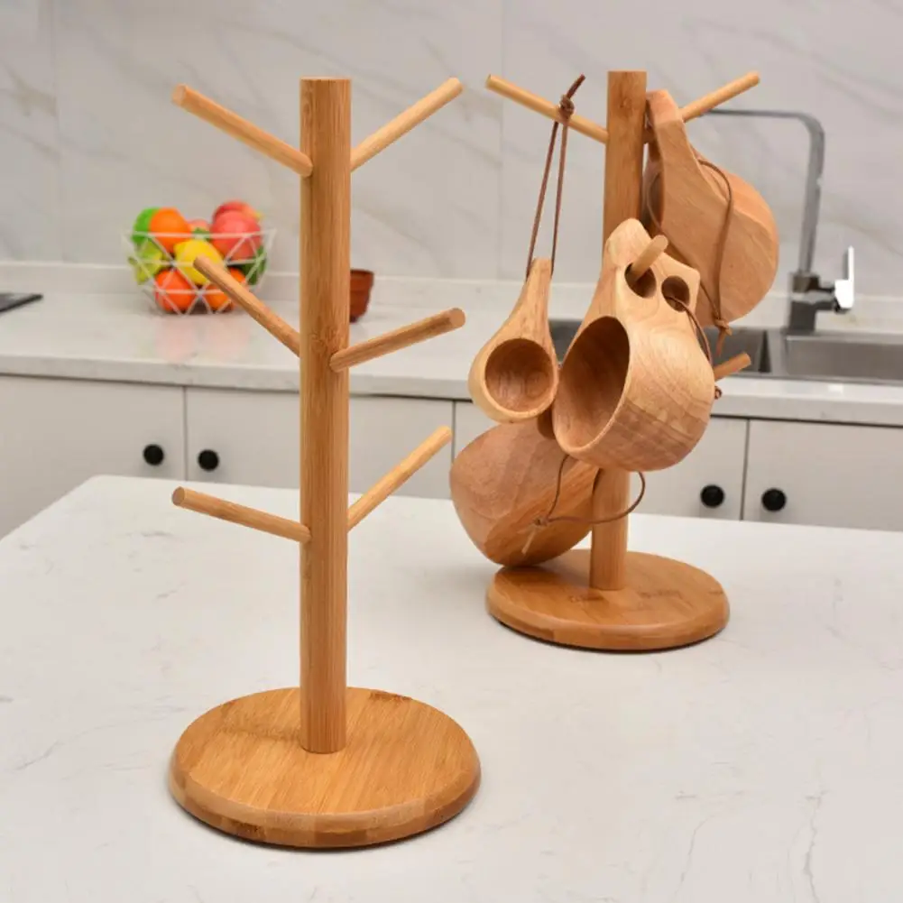 Wooden Coffee Mug Holder Tree 6 Hooks Heavy Duty Tea Coffee Cup Stand Organizer Hanger Stand Storage Drain Rack Home Supplies
Wooden Coffee Mug Holder Tree 6 Hooks Heavy Duty Tea Coffee Cup Stand Organizer Hanger Stand Storage Drain Rack Home Supplies