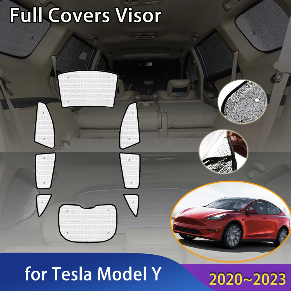 Car Full Coverage Sunshades For Tesla Model Y 2023 Accessories 2020~2022 Anti-UV Windshield Window Reflective Cover Sun Visors
Car Full Coverage Sunshades For Tesla Model Y 2023 Accessories 2020~2022 Anti-UV Windshield Window Reflective Cover Sun Visors