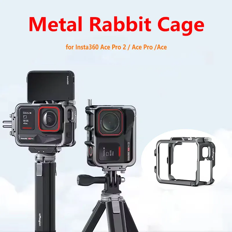 Metal Rabbit Frame for Insta360 Ace Pro 2/Ace Pro/Ace Metal Protective Frame Horizontal Vertical Framework Camera Accessories
Metal Rabbit Frame for Insta360 Ace Pro 2/Ace Pro/Ace Metal Protective Frame Horizontal Vertical Framework Camera Accessories