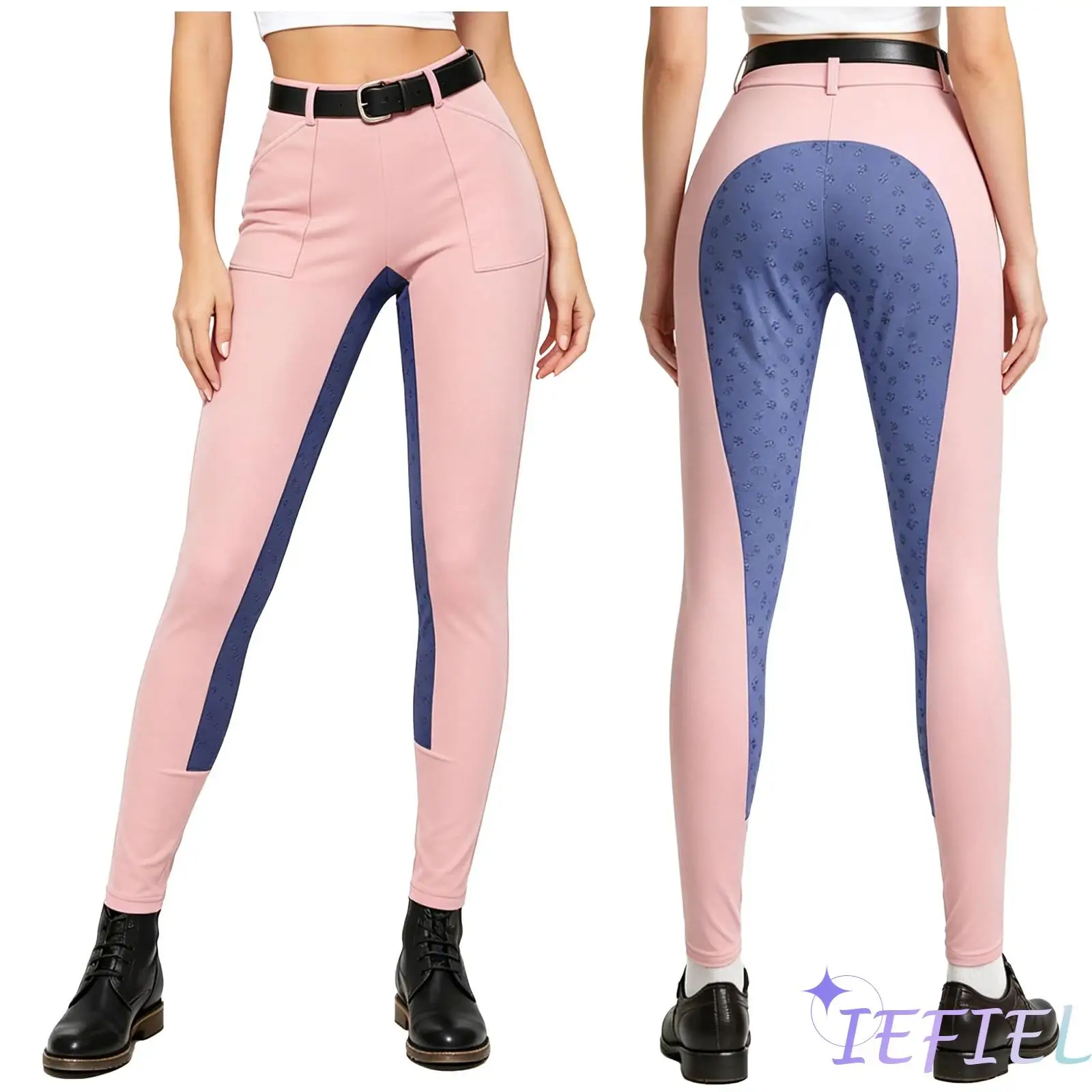 Women Equestrian Breeches Full Seat Silicone Grip Functional Front Pockets Leggings Tights for Horse Riding Lesson Training
Women Equestrian Breeches Full Seat Silicone Grip Functional Front Pockets Leggings Tights for Horse Riding Lesson Training