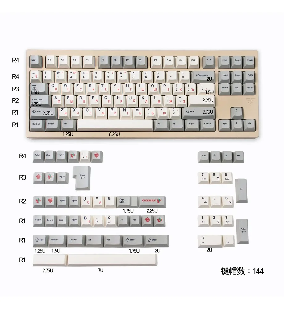 Keycaps Personalized Keycaps PBT Sublimation Customized magnetic axis Original factory height Red Russian/white
Keycaps Personalized Keycaps PBT Sublimation Customized magnetic axis Original factory height Red Russian/white