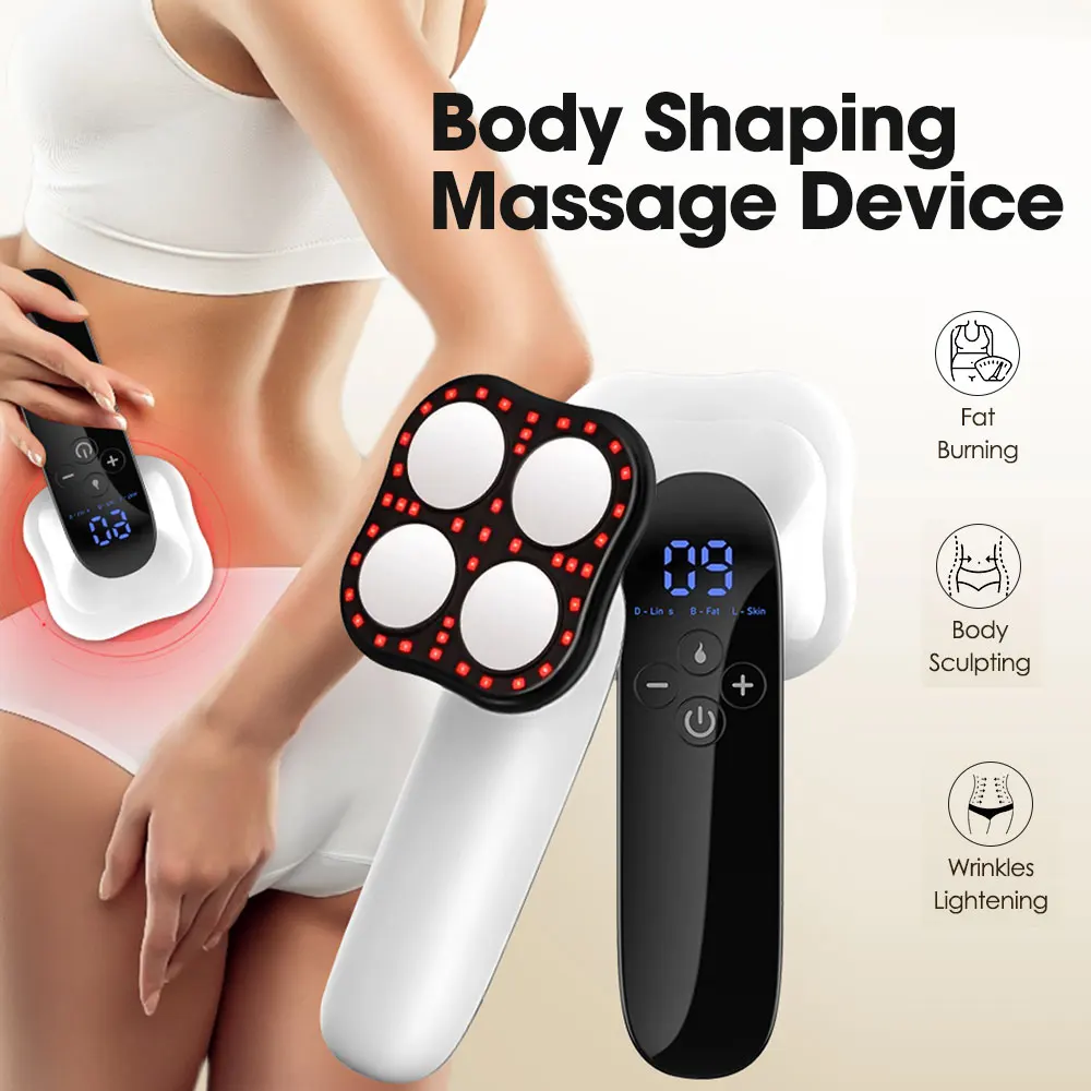 EMS Body Shaping Massager 3 Modes LED Lights Heating Vibration RF Frequency Massage Tool Waist Abdominal Legs Fat Burning Device
EMS Body Shaping Massager 3 Modes LED Lights Heating Vibration RF Frequency Massage Tool Waist Abdominal Legs Fat Burning Device