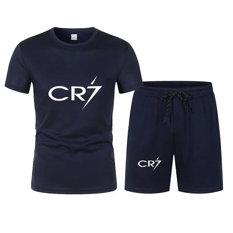 Summer new men's casual short-sleeved T-shirt + shorts two-piece set, fashion outdoor jogging men's quick-drying sportset
Summer new men's casual short-sleeved T-shirt + shorts two-piece set, fashion outdoor jogging men's quick-drying sportset