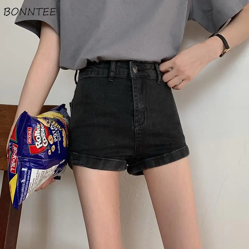 Denim Shorts Women High Waist Leisure Pockets Skinny Solid Korean Style Students Ins Streetwear All-match Simple Popular Bottom
Denim Shorts Women High Waist Leisure Pockets Skinny Solid Korean Style Students Ins Streetwear All-match Simple Popular Bottom