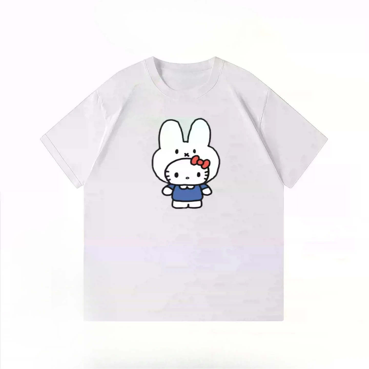 2026 KT Cat Cartoon Rabbit Print Short-Sleeved T-Shirt for Children - Loose-Fitting, Versatile, Pure Cotton Round-neck Top
2026 KT Cat Cartoon Rabbit Print Short-Sleeved T-Shirt for Children - Loose-Fitting, Versatile, Pure Cotton Round-neck Top