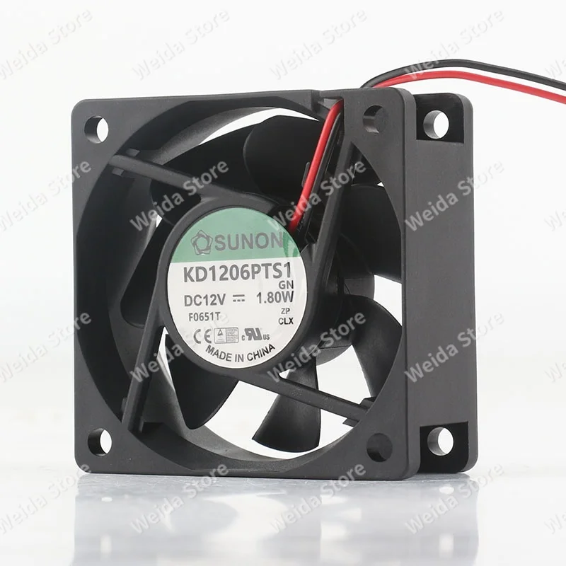 Cooling Fan Original Sunon DC 12V 1.8W AC Magnetic Suspension Quiet Inverter KD1206PTS1-ZP 6025 60X60X25MM
Cooling Fan Original Sunon DC 12V 1.8W AC Magnetic Suspension Quiet Inverter KD1206PTS1-ZP 6025 60X60X25MM