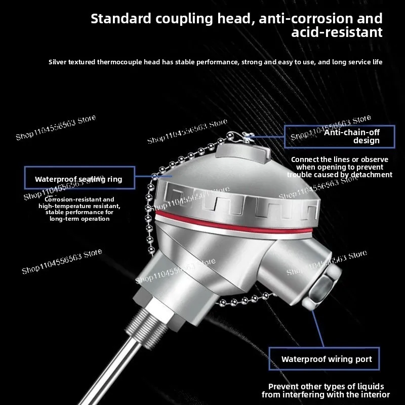 WZP-130 Waterproof Pt100 RTD Temperature Sensor 4-20mA Integrated Transmitter Industrial Temperature Detection Probe
WZP-130 Waterproof Pt100 RTD Temperature Sensor 4-20mA Integrated Transmitter Industrial Temperature Detection Probe