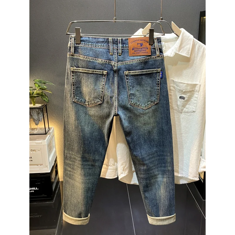 Высококачественные мужские джинсы с прямыми штанинами, новинка осени 2024, легкие роскошные модные повседневные эластичные длинные брюки
Высококачественные мужские джинсы с прямыми штанинами, новинка осени 2024, легкие роскошные модные повседневные эластичные длинные брюки