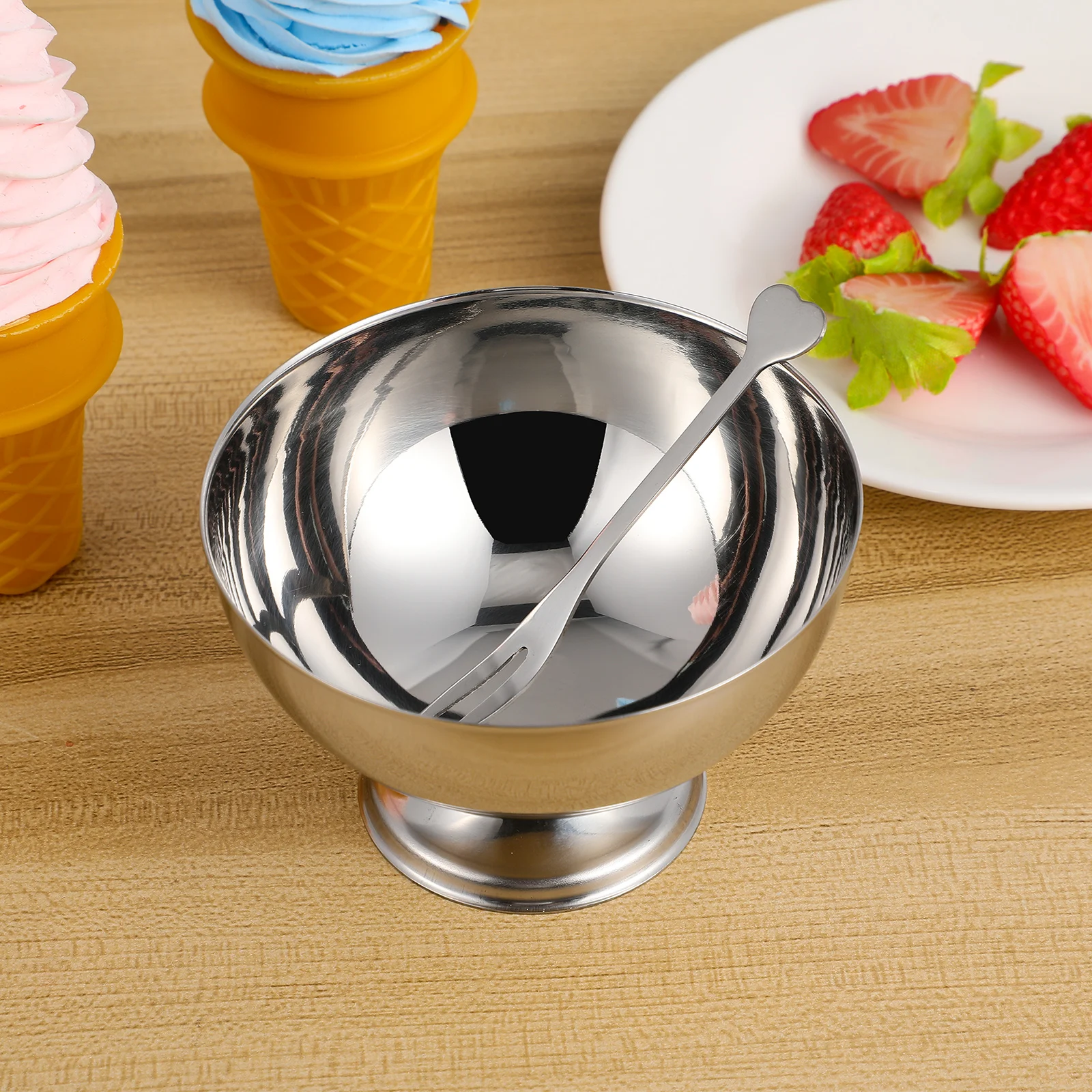Ice Cream Bowl Stainless Steel Salad Cup Versatile Bowls Metal Sundae Dish Serving Tableware Kitchen Bar Utensils Family
Ice Cream Bowl Stainless Steel Salad Cup Versatile Bowls Metal Sundae Dish Serving Tableware Kitchen Bar Utensils Family