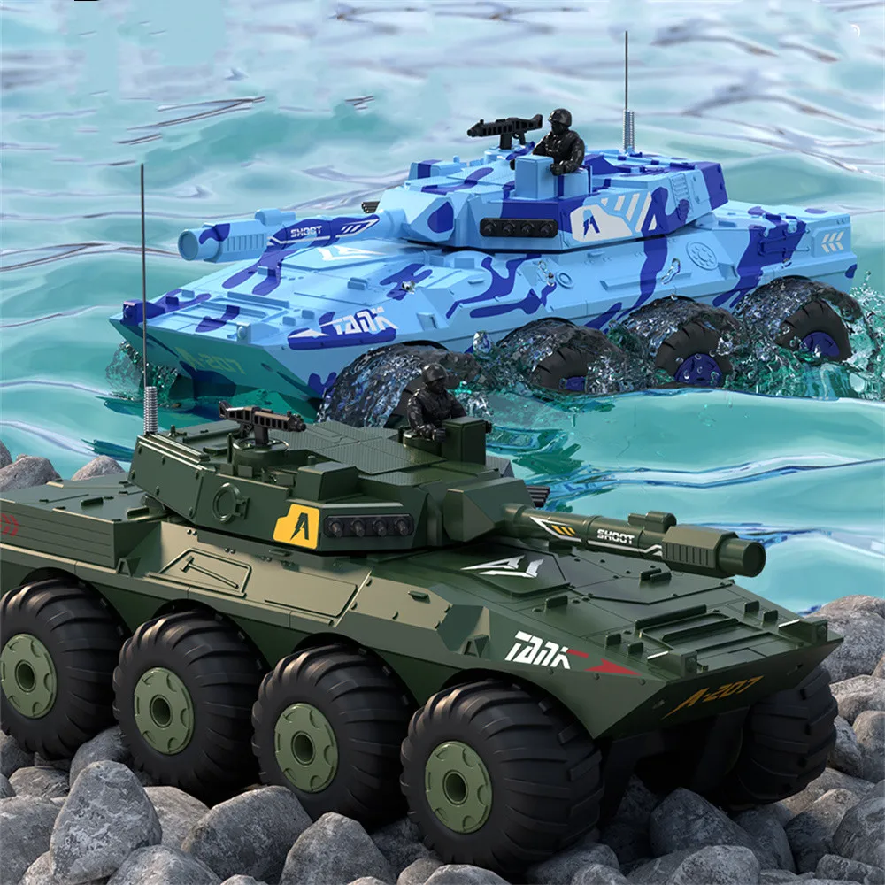 HW Y1802 RTR 1/32 2.4G 8WD RC Car Tank Amphibious Waterproof 360° Rotation LED Light Radio Control Armored Vehicles Models Boys
HW Y1802 RTR 1/32 2.4G 8WD RC Car Tank Amphibious Waterproof 360° Rotation LED Light Radio Control Armored Vehicles Models Boys