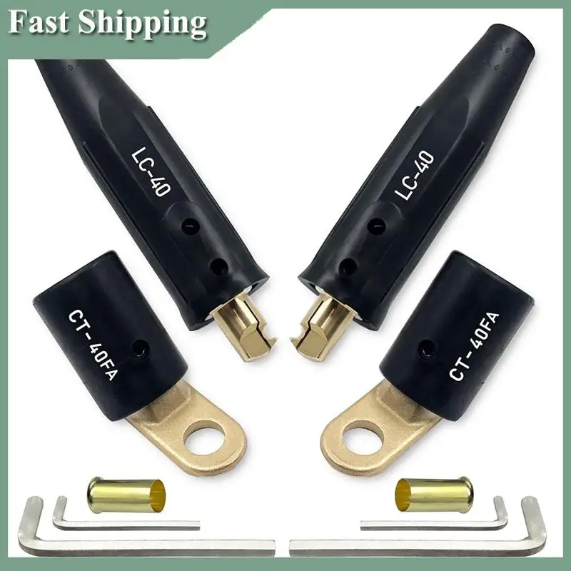-WSFS 2PCS CT-40FA Welding Terminals & 2PCS LC-40 Welding Cable Connectors,For Welding Machine, 1/0 And 2/0
-WSFS 2PCS CT-40FA Welding Terminals & 2PCS LC-40 Welding Cable Connectors,For Welding Machine, 1/0 And 2/0