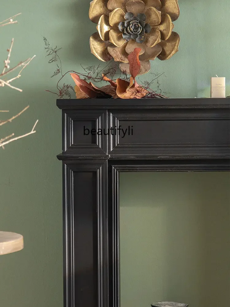 B7304 zq Retro Style French Fireplace Curio Cabinet Solid Wood Black Wedding Bridal Gown Outdoor Simulation Fake Fireplace Mante
B7304 zq Retro Style French Fireplace Curio Cabinet Solid Wood Black Wedding Bridal Gown Outdoor Simulation Fake Fireplace Mante