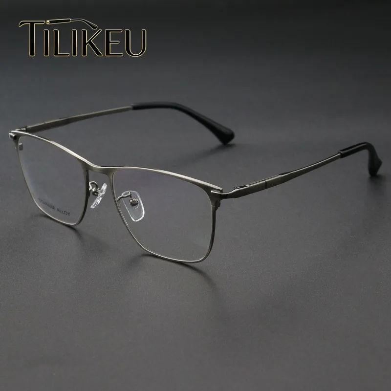 2026 Vintage Pure Titanium Glasses Frame Brushed Gun Color Square Men's Eyeglasses Frame Business Luxury Designer Eyewear Men
2026 Vintage Pure Titanium Glasses Frame Brushed Gun Color Square Men's Eyeglasses Frame Business Luxury Designer Eyewear Men