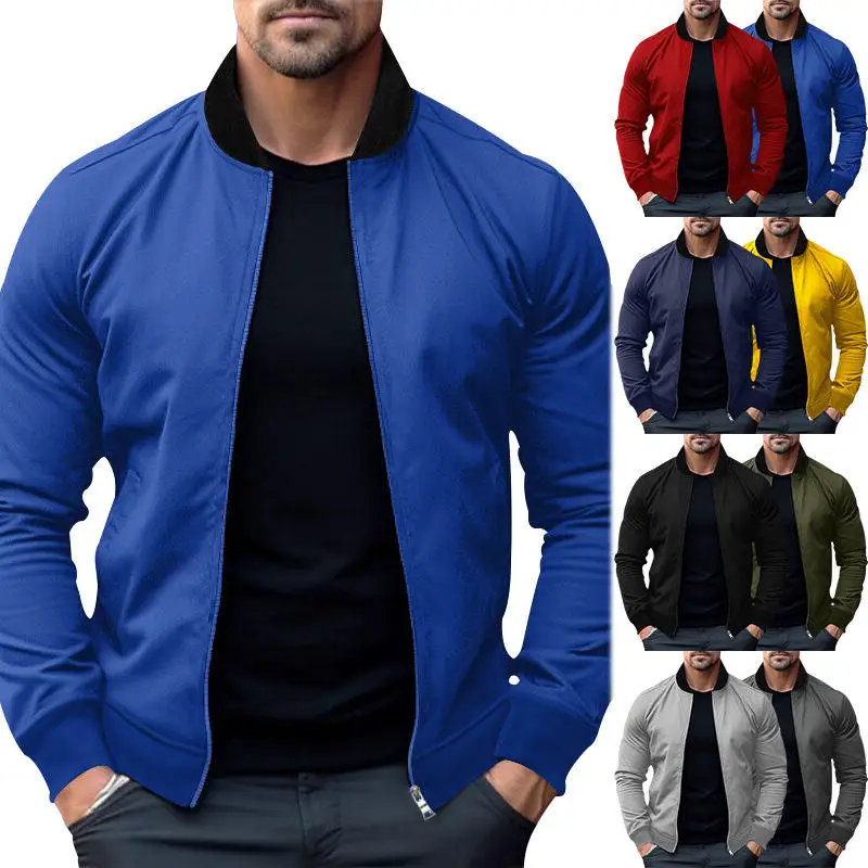 Men's Zipper Casual Long Sleeve Sweatshirt Jacket Stand Collar Side Seam Pocket Polyester Fiber Non-iron Treatment Knitted Sl...
Men's Zipper Casual Long Sleeve Sweatshirt Jacket Stand Collar Side Seam Pocket Polyester Fiber Non-iron Treatment Knitted Sl...