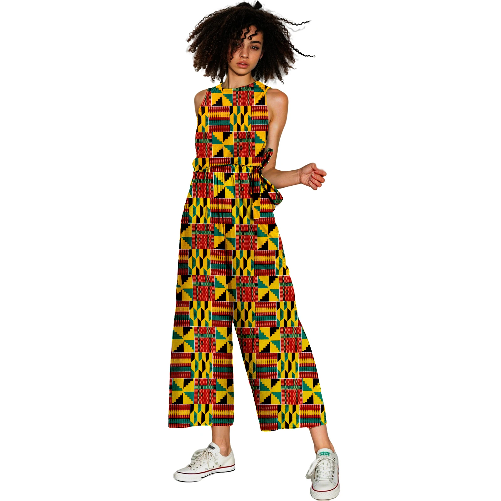 African Jumpsuits for Women Dashiki Wide Leg Outfit Kente Cloth Print Wax Ankara Casual Dressy v41 Classic Small
African Jumpsuits for Women Dashiki Wide Leg Outfit Kente Cloth Print Wax Ankara Casual Dressy v41 Classic Small