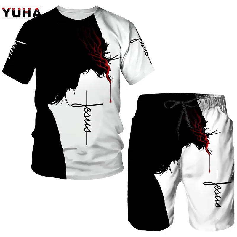 2024 Summer New Men's Animal Tiger Sports Set 3D Printed Animal Tiger Pattern Men's Short Sleeved T-shirt Set Men Two-Piece Set
2024 Summer New Men's Animal Tiger Sports Set 3D Printed Animal Tiger Pattern Men's Short Sleeved T-shirt Set Men Two-Piece Set