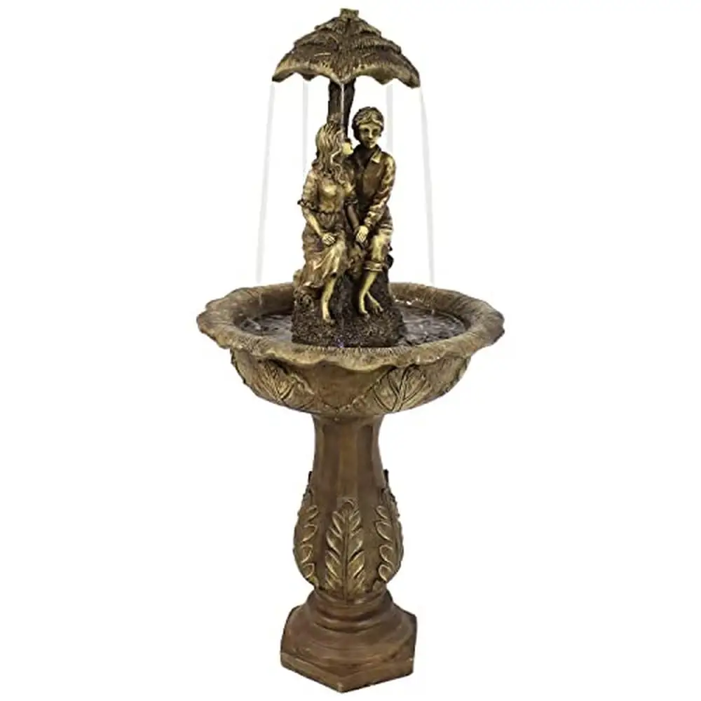 Solar Water Fountain LED Lights 43" Tall – Rechargeable Battery Backup – Fiberglass Resin Construction – Garden Fountain with
Solar Water Fountain LED Lights 43" Tall – Rechargeable Battery Backup – Fiberglass Resin Construction – Garden Fountain with