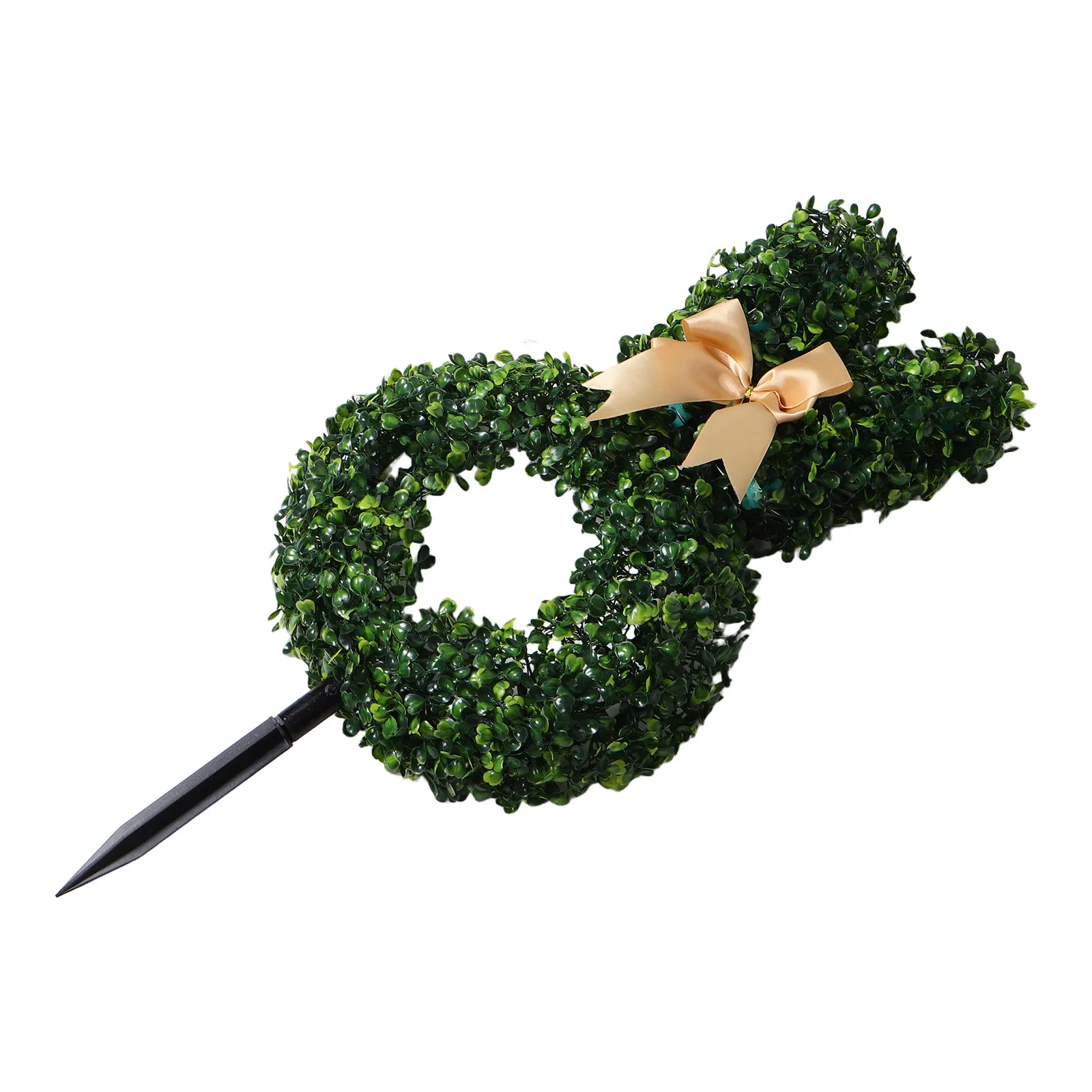 Искусственный топиарий-кролик для Пасхи, декоративное растение-кролик с бантом, имитация дерева на колышке, праздничный садовый декор, уличный топиарий-кролик
Искусственный топиарий-кролик для Пасхи, декоративное растение-кролик с бантом, имитация дерева на колышке, праздничный садовый декор, уличный топиарий-кролик