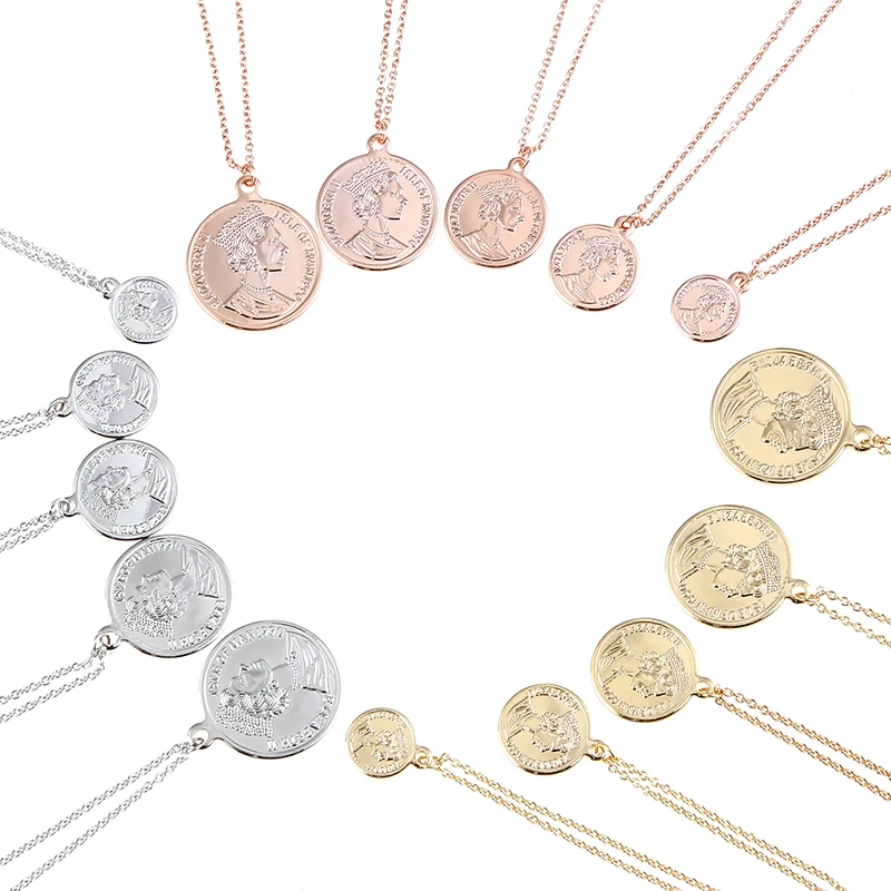 Fashion Metal Jewelry Quality Simple Retro British Queen Beauty Head Sided Coin Rose Gold Necklace Pendant Women's Daily Gift
Fashion Metal Jewelry Quality Simple Retro British Queen Beauty Head Sided Coin Rose Gold Necklace Pendant Women's Daily Gift