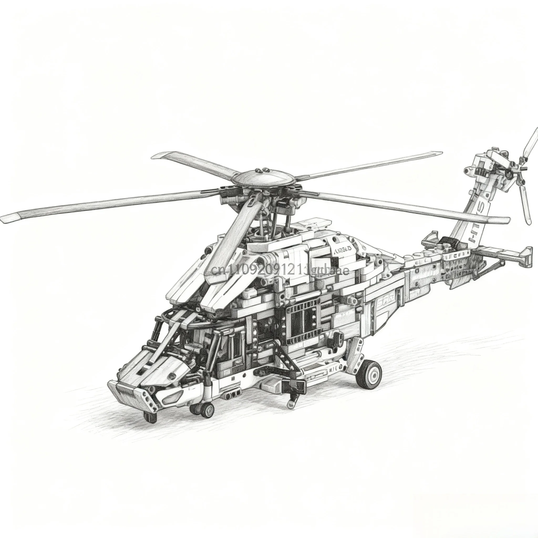 2001 шт. технические Airbus H175 механическая модель спасательного вертолета, строительные блоки, детский образовательный рождественский праздничный подарок
2001 шт. технические Airbus H175 механическая модель спасательного вертолета, строительные блоки, детский образовательный рождественский праздничный подарок