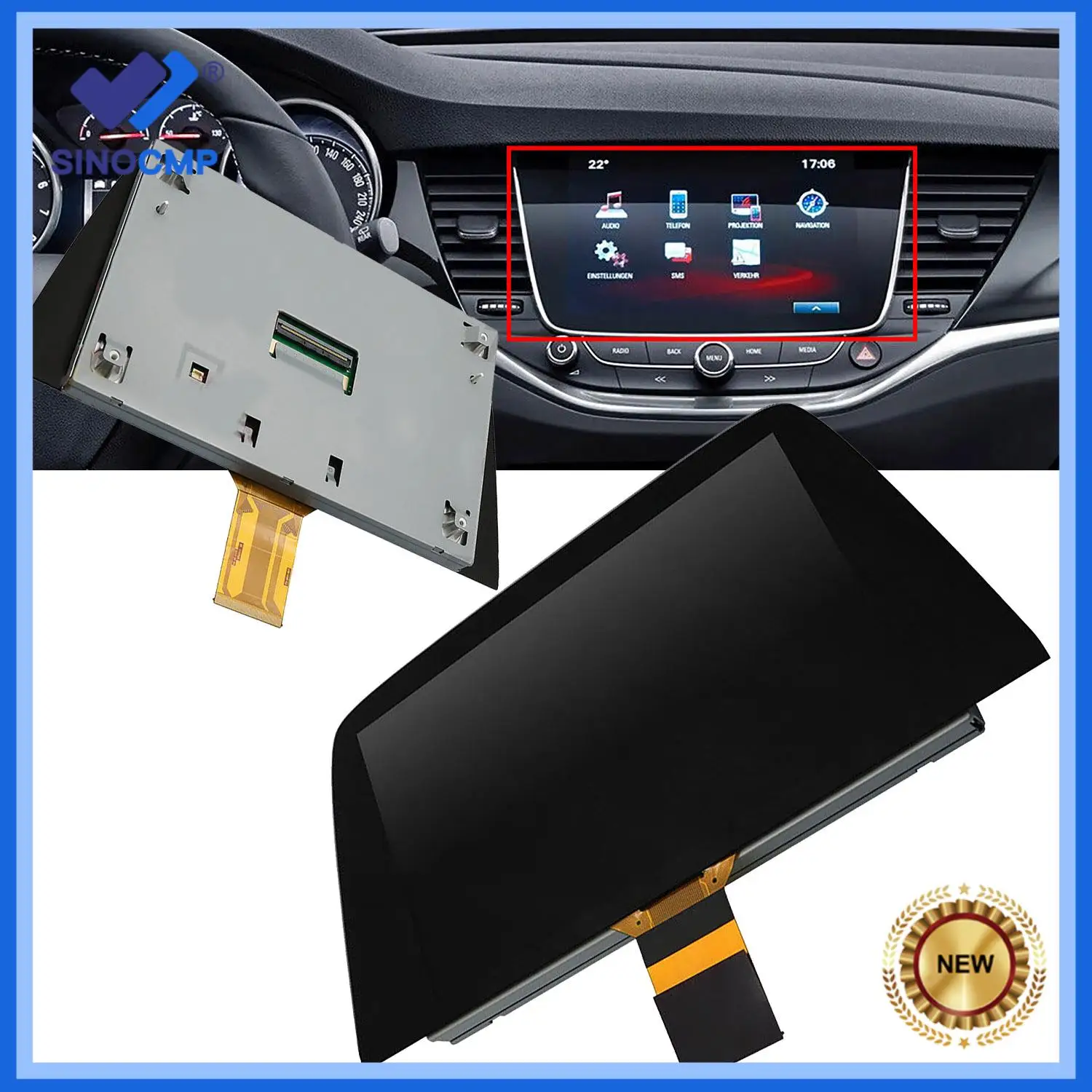 1pc 8" LCD Radio Touch Screen Display Assembly LQ080Y5DZ06 LQ080Y5DZ09 For Opel Astra K 900 2015-2019 Auto Interior Parts
1pc 8" LCD Radio Touch Screen Display Assembly LQ080Y5DZ06 LQ080Y5DZ09 For Opel Astra K 900 2015-2019 Auto Interior Parts