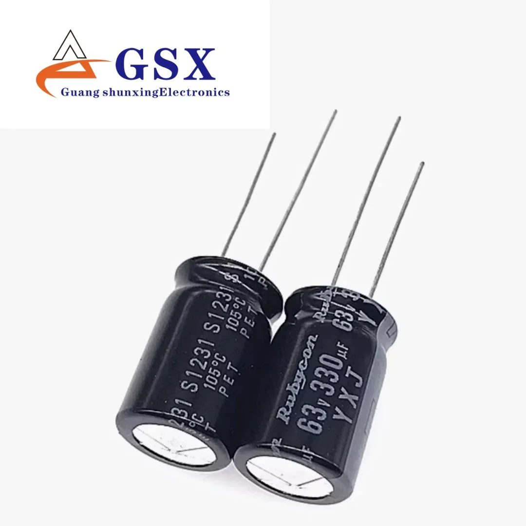 330UF 63V imported electrolytic capacitor 63v330uf 12.5 * 20 ruby YXJ high-frequency long-life
330UF 63V imported electrolytic capacitor 63v330uf 12.5 * 20 ruby YXJ high-frequency long-life