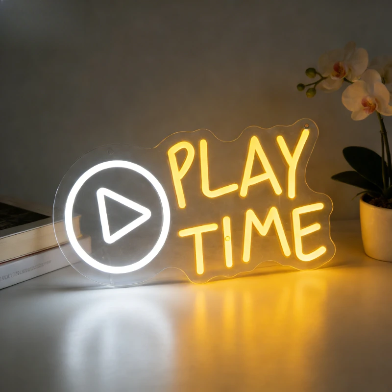 Play Time Neon Sign LED Night Light USB Aesthetic Wall Art Desk Lamp for Bedroom Game Room Kids Room Playroom Home Decor Gift
Play Time Neon Sign LED Night Light USB Aesthetic Wall Art Desk Lamp for Bedroom Game Room Kids Room Playroom Home Decor Gift