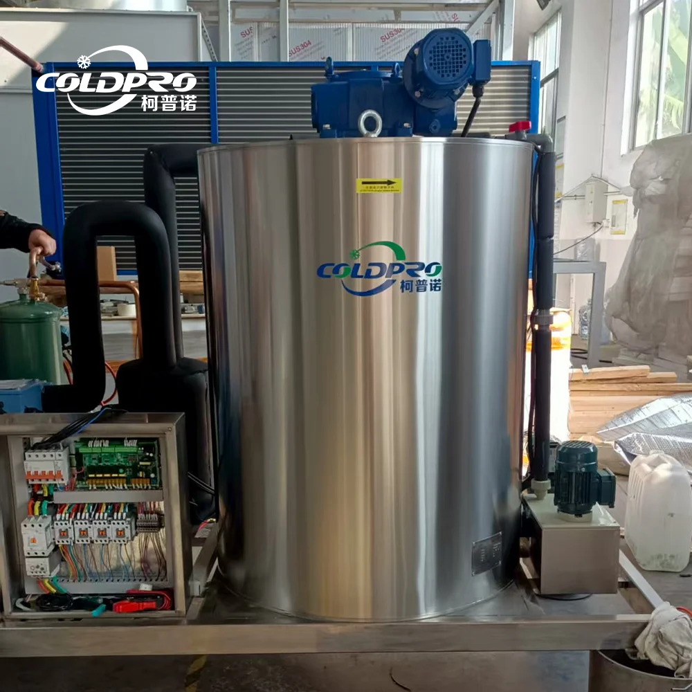 Coldpro 380V Fishery Industry Flake Ice Maker Machine 400kg Thick Ice Production Emerson Compressor Engine Gear Motor Core
Coldpro 380V Fishery Industry Flake Ice Maker Machine 400kg Thick Ice Production Emerson Compressor Engine Gear Motor Core